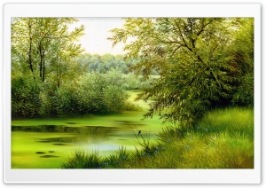 Nature Scene Painting Ultra HD Wallpaper for 4K UHD Widescreen desktop, tablet & smartphone