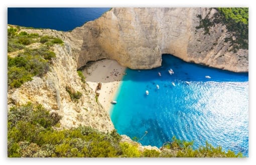 Navagio Beach Zakynthos Island Greece UltraHD Wallpaper for UHD 16:9 ; HD 16:9 ; UltraWide 21:9 24:10 32:9 32:10 ; Widescreen 16:10 ; Fullscreen 3:2 ; Tablet 1:1 ; Mobile 9:16 9:19.5 9:20 9:21 9:22 ; Dual 16:10 16:9 ;