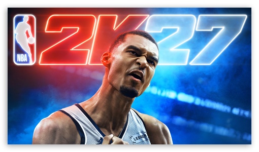 NBA 2K27 Video Game   Victor Wembanyama UltraHD Wallpaper for UHD 16:9 ; HD 16:9 ; UltraWide 21:9 24:10 ;
