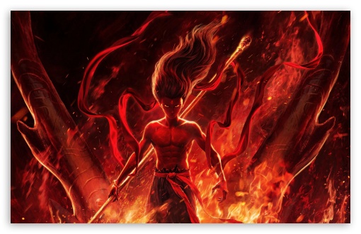 Ne Zha 2, Ne Zha Mastering Fire UltraHD Wallpaper for UHD 16:9 ; HD 16:9 ; UltraWide 21:9 24:10 32:9 32:10 ; Widescreen 16:10 5:3 ; Fullscreen 4:3 5:4 3:2 ; Tablet 1:1 ; Mobile 9:16 10:16 2:3 3:5 3:4 ; Dual 16:10 5:3 16:9 4:3 5:4 3:2 ;