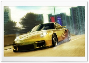 Need for Speed Undercover Yellow Porsche Ultra HD Wallpaper for 4K UHD Widescreen desktop, tablet & smartphone