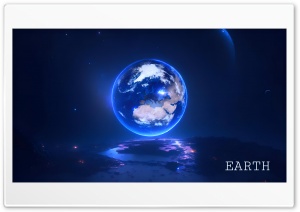 Neon Earth 4K UHD Wallpaper for Widescreen and UltraWide Desktop, UltraHD TV, Smartphone, Tablet