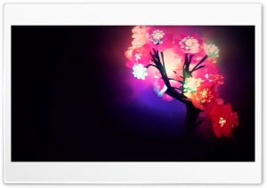 Neon Flowers 2 Ultra HD Wallpaper for 4K UHD Widescreen desktop, tablet & smartphone
