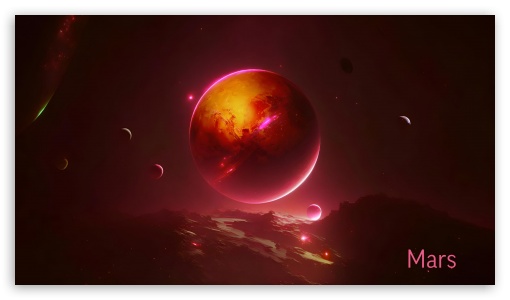 Neon Mars UltraHD Wallpaper for UHD 16:9 ; HD 16:9 ;