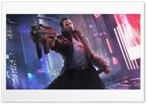Neon Pursuit 4K UHD Wallpaper for Widescreen and UltraWide Desktop, UltraHD TV, Smartphone, Tablet