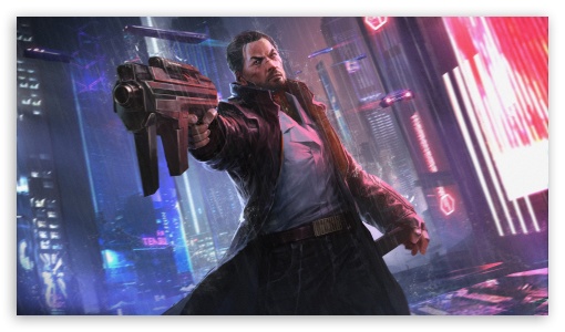 Neon Pursuit UltraHD Wallpaper for UHD 16:9 ; HD 16:9 ;