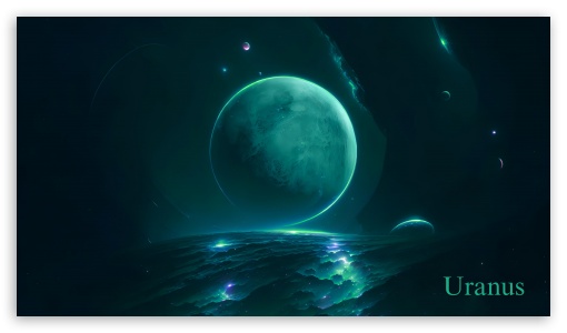 Neon Uranus UltraHD Wallpaper for UHD 16:9 ; HD 16:9 ;