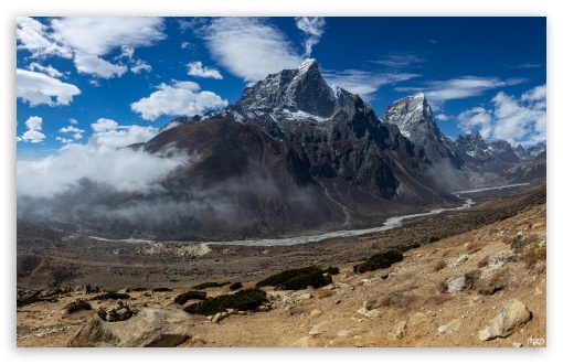Nepal, Panorama, Dingboche, Village, Landscape, Mountains UltraHD Wallpaper for UHD 16:9 ; HD 16:9 ; UltraWide 21:9 24:10 32:9 32:10 ; Widescreen 16:10 5:3 ; Fullscreen 4:3 5:4 3:2 ; Tablet 1:1 ; Dual 16:10 5:3 16:9 4:3 5:4 3:2 ; Triple 4:3 5:4 3:2 ;