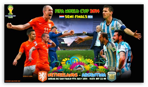 NETHERLANDS - ARGENTINA  SEMI-FINALS WORLD CUP 2014 UltraHD Wallpaper for 8K UHD TV 16:9 Ultra High Definition 2160p 1440p 1080p 900p 720p ; Mobile 16:9 - 2160p 1440p 1080p 900p 720p ;