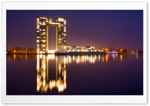 Netherlands City Night Ultra HD Wallpaper for 4K UHD Widescreen desktop, tablet & smartphone