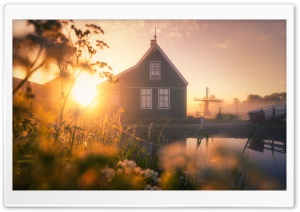 Netherlands, Zaanse Schans, Dutch Village Ultra HD Wallpaper for 4K UHD Widescreen desktop, tablet & smartphone