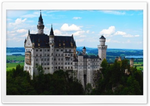 Neuschwanstein Castle As Seen From Marys Bridge Ultra HD Wallpaper for 4K UHD Widescreen desktop, tablet & smartphone