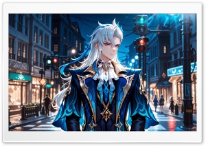 Neuvillette - Genshin Impact 4K UHD Wallpaper for Widescreen and UltraWide Desktop, UltraHD TV, Smartphone, Tablet