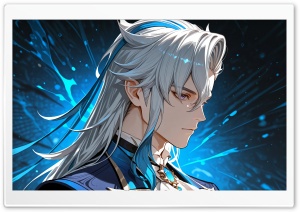 Neuvillette - Genshin Impact 4K UHD Wallpaper for Widescreen and UltraWide Desktop, UltraHD TV, Smartphone, Tablet