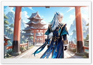 Neuvillette - Genshin Impact RPG 4K UHD Wallpaper for Widescreen and UltraWide Desktop, UltraHD TV, Smartphone, Tablet