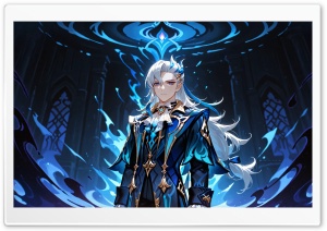 Neuvillette Genshin Impact 4K UHD Wallpaper for Widescreen and UltraWide Desktop, UltraHD TV, Smartphone, Tablet