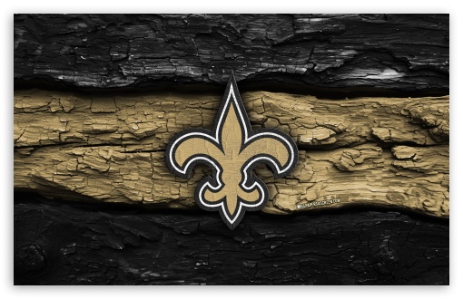 New Orleans Saints Wooden Logo UltraHD Wallpaper for Widescreen 16:10 ;