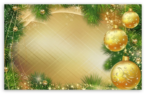 New Year Christmas Balls Beads Branch Glitter Graphics UltraHD Wallpaper for Wide 16:10 Widescreen WHXGA WQXGA WUXGA WXGA ;