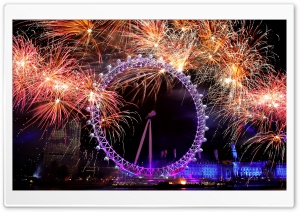 New Year Eve In London Ultra HD Wallpaper for 4K UHD Widescreen desktop, tablet & smartphone
