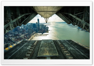 New York as Seen from an Aircraft Ultra HD Wallpaper for 4K UHD Widescreen desktop, tablet & smartphone