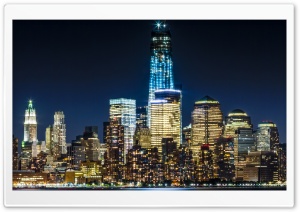 New York by Night Ultra HD Wallpaper for 4K UHD Widescreen desktop, tablet & smartphone