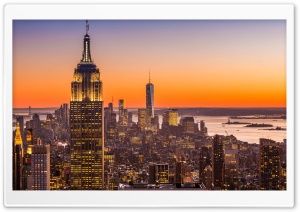 New York City Aerial View Ultra HD Wallpaper for 4K UHD Widescreen desktop, tablet & smartphone