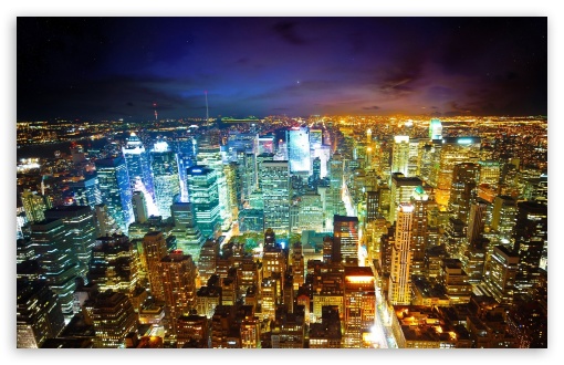 New York City at Night Ultra HD Desktop Background Wallpaper for 4K UHD ...