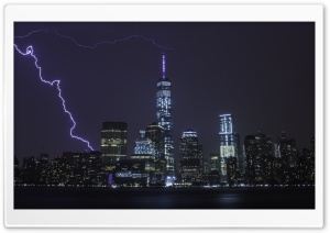 New York City Lightning Ultra HD Wallpaper for 4K UHD Widescreen desktop, tablet & smartphone