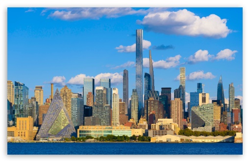 New York City Manhattan Skyline from Weehawken New Jersey UltraHD Wallpaper for UHD 16:9 ; HD 16:9 ; UltraWide 21:9 24:10 32:9 32:10 ; Widescreen 16:10 ; Fullscreen 3:2 ; Tablet 1:1 ; Mobile 9:16 9:19.5 9:20 9:21 9:22 ; Dual 16:10 16:9 ;