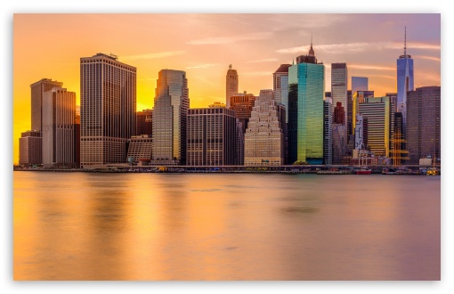 New York City Panoramic View, Morning, Golden Light UltraHD Wallpaper for UHD 16:9 ; HD 16:9 ; UltraWide 21:9 24:10 32:9 32:10 ; Widescreen 16:10 5:3 ; Fullscreen 4:3 5:4 3:2 ; Tablet 1:1 ; Mobile 9:16 9:19.5 9:20 9:21 10:16 2:3 3:5 3:4 ; Dual 16:10 5:3 16:9 4:3 5:4 3:2 ; Triple 16:10 5:3 16:9 4:3 5:4 3:2 ;