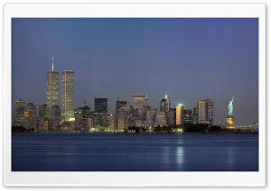 New York City Skyline, Statue of Liberty, US 4K UHD Wallpaper for Widescreen and UltraWide Desktop, UltraHD TV, Smartphone, Tablet