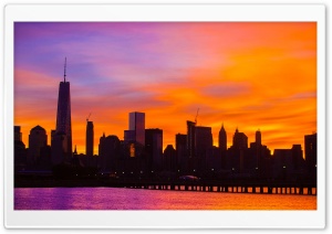 New York City sunrise Ultra HD Wallpaper for 4K UHD Widescreen desktop, tablet & smartphone
