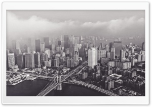 New York, City, Supercity, Black and White, Buildings, US 4K UHD Wallpaper for Widescreen and UltraWide Desktop, UltraHD TV, Smartphone, Tablet