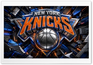 New York Knicks Logo 4K UHD Wallpaper for Widescreen and UltraWide Desktop, UltraHD TV, Smartphone, Tablet