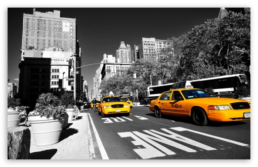 New York Taxi Ultra HD Desktop Background Wallpaper for 4K UHD TV : Tablet  : Smartphone