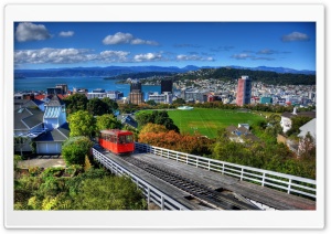 New Zealand Houses Wellington From Above Ultra HD Wallpaper for 4K UHD Widescreen Desktop, Lockscreen, Screensaver, TV, Tablet, Smartphone