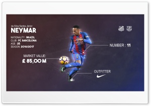 Neymar da Silva Santos Junior Ultra HD Wallpaper for 4K UHD Widescreen desktop, tablet & smartphone