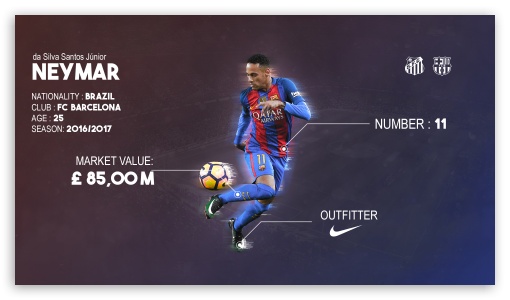 Neymar da Silva Santos Junior UltraHD Wallpaper for 8K UHD TV 16:9 Ultra High Definition 2160p 1440p 1080p 900p 720p ; Mobile 16:9 - 2160p 1440p 1080p 900p 720p ;