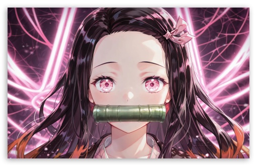 Nezuko Kamado Kimetsu no Yaiba UltraHD Wallpaper for Widescreen 16:10 ;