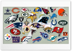 NFL Teams Logos Ultra HD Wallpaper for 4K UHD Widescreen desktop, tablet & smartphone