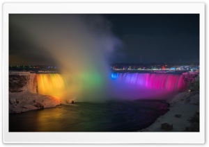 Niagara Falls at Night Ultra HD Wallpaper for 4K UHD Widescreen desktop, tablet & smartphone