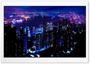 Night City Ultra HD Wallpaper for 4K UHD Widescreen desktop, tablet & smartphone