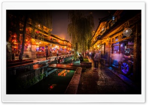 Night In Lijiang Ultra HD Wallpaper for 4K UHD Widescreen desktop, tablet & smartphone