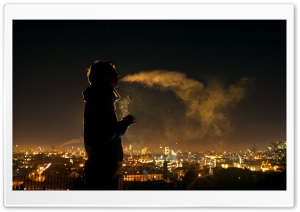 Night Smoker Ultra HD Wallpaper for 4K UHD Widescreen desktop, tablet & smartphone