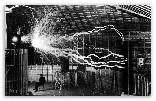 Nikola Tesla Greeting Card by Andre Koekemoer