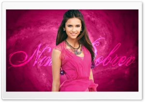 Nina Dobrev In Pink Dress Ultra HD Wallpaper for 4K UHD Widescreen desktop, tablet & smartphone