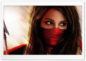 Ninja Girl Fantasy Ultra HD Wallpaper for 4K UHD Widescreen desktop, tablet & smartphone