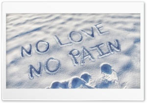 No Love, No Pain 4K UHD Wallpaper for Widescreen and UltraWide Desktop, UltraHD TV, Smartphone, Tablet