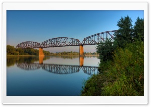 Northern Pacific Railroad Bridge at Bismarck, North Dakota Ultra HD Wallpaper for 4K UHD Widescreen desktop, tablet & smartphone