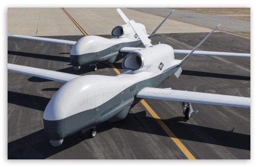 Northrop Grumman MQ-4C Triton American UAV UltraHD Wallpaper for UHD 16:9 ; HD 16:9 ; Widescreen 16:10 ; Tablet 1:1 ;